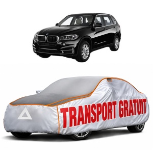 Husa Prelata Antigrindina Auto BMW Seria X5 (F15, F85) din 2013-2018, Protectie auto contra intemperiilor la grindina, Waterproof, 4x Stickere auto BMW