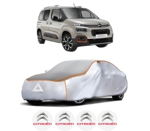 Husa Prelata Antigrindina Auto CITROEN BERLINGO (ER_, EC_) din 2018-2021, Protectie auto contra intemperiilor la grindina, Waterproof, 4x Stickere auto CITROEN - Img 2
