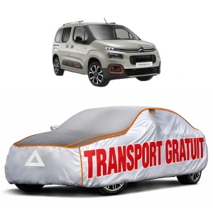 Husa Prelata Antigrindina Auto CITROEN BERLINGO (ER_, EC_) din 2018-2021, Protectie auto contra intemperiilor la grindina, Waterproof, 4x Stickere auto CITROEN