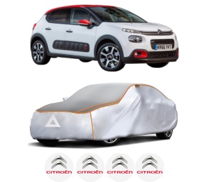 Husa Prelata Antigrindina Auto CITROEN C3 III Van (SX_, SY_) din 2016, Protectie auto contra intemperiilor la grindina, Waterproof, 4x Stickere auto CITROEN - Img 2