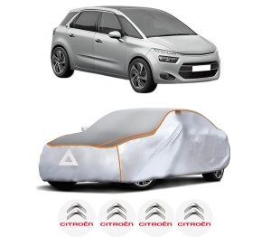 Husa Prelata Antigrindina Auto CITROEN C4 GRAND PICASSO II (DA_, DE_) din 2013-2018, Protectie auto contra intemperiilor la grindina, Waterproof, 4x Stickere auto CITROEN - Img 2