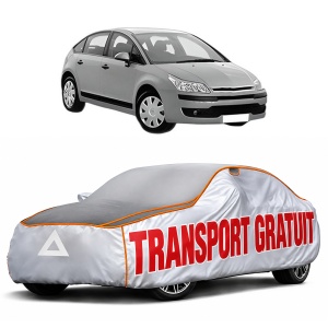 Husa Prelata Antigrindina Auto CITROEN C4 I (LC_) din 2004-2012, Protectie auto contra intemperiilor la grindina, Waterproof, 4x Stickere auto CITROEN
