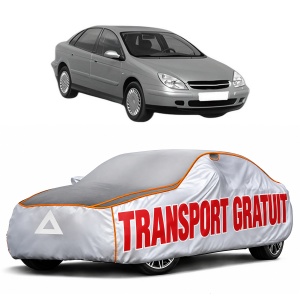 Husa Prelata Antigrindina Auto CITROEN C5 I (DC_) din 2001-2004, Protectie auto contra intemperiilor la grindina, Waterproof, 4x Stickere auto CITROEN