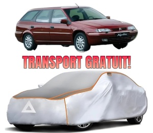 Husa Prelata Antigrindina Auto CITROEN XANTIA Estate Van (X2_) din 1997-2003, Protectie auto contra intemperiilor la grindina, Waterproof, 4x Stickere auto CITROEN