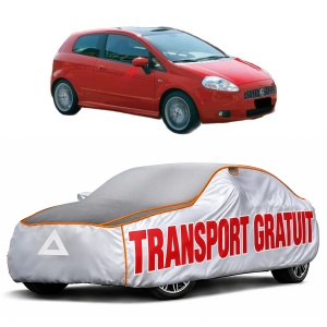 Husa Prelata Antigrindina Auto FIAT PANDA (312_, 319_) din 2012-2020, Protectie auto contra intemperiilor la grindina, Waterproof, 4x Stickere auto FIAT