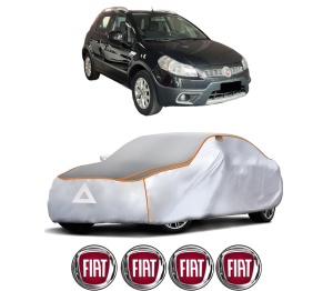 Husa Prelata Antigrindina Auto FIAT SEDICI (189_) din 2006-2014, Protectie auto contra intemperiilor la grindina, Waterproof, 4x Stickere auto FIAT - Img 2