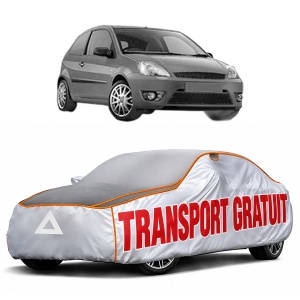 Husa Prelata Antigrindina Auto FORD FIESTA V Van din 2003-2010, Protectie auto contra intemperiilor la grindina, Waterproof, 4x Stickere auto FORD