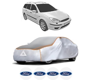 Husa Prelata Antigrindina Auto FORD FOCUS I Estate Van (DNW) din 1998-2005, Protectie auto contra intemperiilor la grindina, Waterproof, 4x Stickere auto FORD - Img 2