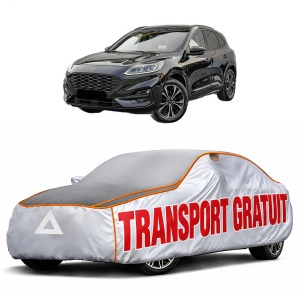 Husa Prelata Antigrindina Auto FORD KUGA III (DFK) din 2019-2023, Protectie auto contra intemperiilor la grindina, Waterproof, 4x Stickere auto FORD