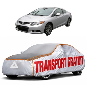 Husa Prelata Antigrindina Auto HONDA CIVIC IX Coupe din 2014, Protectie auto contra intemperiilor la grindina, Waterproof, 4x Stickere auto HONDA