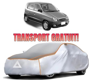 Husa Prelata Antigrindina Auto HYUNDAI ATOS (MX) din 1998-2010, Protectie auto contra intemperiilor la grindina, Waterproof, 4x Stickere auto HYUNDAI