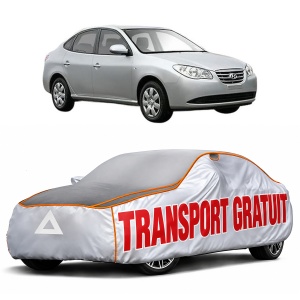 Husa Prelata Antigrindina Auto HYUNDAI ELANTRA IV Saloon (HD) din 2005-2013, Protectie auto contra intemperiilor la grindina, Waterproof, 4x Stickere auto HYUNDAI