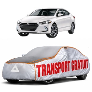 Husa Prelata Antigrindina Auto HYUNDAI ELANTRA VI Saloon (AD, ADA) din 2015-2020, Protectie auto contra intemperiilor la grindina, Waterproof, 4x Stickere auto HYUNDAI
