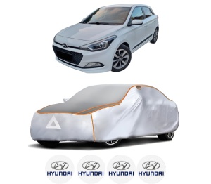 Husa Prelata Antigrindina Auto HYUNDAI i20 II (GB, IB) din 2014-2021, Protectie auto contra intemperiilor la grindina, Waterproof, 4x Stickere auto HYUNDAI - Img 2