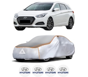 Husa Prelata Antigrindina Auto HYUNDAI i40 I Kombi Van (VF) din 2015-2019, Protectie auto contra intemperiilor la grindina, Waterproof, 4x Stickere auto HYUNDAI - Img 2