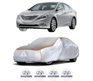 Husa Prelata Antigrindina Auto HYUNDAI SONATA VI (YF) din 2010-2015, Protectie auto contra intemperiilor la grindina, Waterproof, 4x Stickere auto HYUNDAI - Img 2