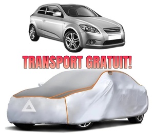 Husa Prelata Antigrindina Auto KIA CEE'D Hatchback (ED) din 2006-2012, Protectie auto contra intemperiilor la grindina, Waterproof, 4x Stickere auto KIA