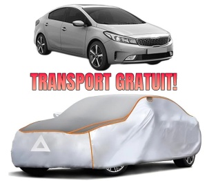 Husa Prelata Antigrindina Auto KIA CERATO IV Saloon (BD, BDM) din 2018, Protectie auto contra intemperiilor la grindina, Waterproof, 4x Stickere auto KIA