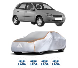 Husa Prelata Antigrindina Auto LADA KALINA Hatchback (1119) din 2004-2013, Protectie auto contra intemperiilor la grindina, Waterproof, 4x Stickere auto LADA - Img 2