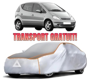 Husa Prelata Antigrindina Auto MERCEDES-BENZ A-CLASS (W168) din 1997-2004, Protectie auto contra intemperiilor la grindina, Waterproof, 4x Stickere auto MERCEDES-BENZ