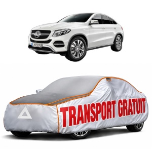 Husa Prelata Antigrindina Auto MERCEDES-BENZ GLE Coupe (C292) din 2015-2019, Protectie auto contra intemperiilor la grindina, Waterproof, 4x Stickere auto MERCEDES-BENZ