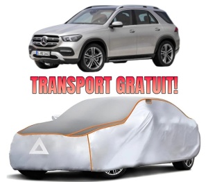 Husa Prelata Antigrindina Auto MERCEDES-BENZ GLE (V167) din 2018-2023, Protectie auto contra intemperiilor la grindina, Waterproof, 4x Stickere auto MERCEDES-BENZ