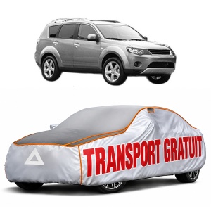 Husa Prelata Antigrindina Auto MITSUBISHI OUTLANDER II (CW_W) din 2006-2012, Protectie auto contra intemperiilor la grindina, Waterproof, 4x Stickere auto MITSUBISHI