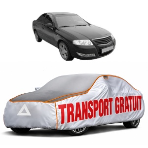 Husa Prelata Antigrindina Auto NISSAN ALMERA Classic (B10) din 2006, Protectie auto contra intemperiilor la grindina, Waterproof, 4x Stickere auto NISSAN