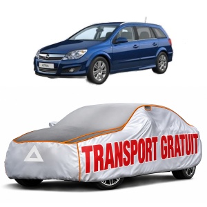 Husa Prelata Antigrindina Auto OPEL ASTRA H CLASSIC Estate (A04) din 2006-2014, Protectie auto contra intemperiilor la grindina, Waterproof, 4x Stickere auto OPEL