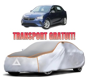 Husa Prelata Antigrindina Auto OPEL CORSA F Hatchback Van din 2019, Protectie auto contra intemperiilor la grindina, Waterproof, 4x Stickere auto OPEL