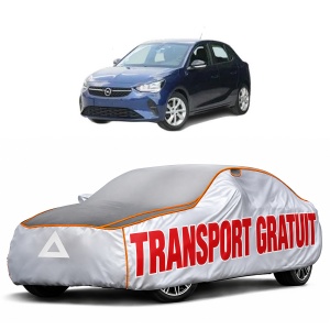 Husa Prelata Antigrindina Auto OPEL CORSA F Hatchback Van din 2019, Protectie auto contra intemperiilor la grindina, Waterproof, 4x Stickere auto OPEL