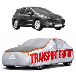Husa Prelata Antigrindina Auto PEUGEOT 207 SW (WK_) din 2007-2013, Protectie auto contra intemperiilor la grindina, Waterproof, 4x Stickere auto PEUGEOT