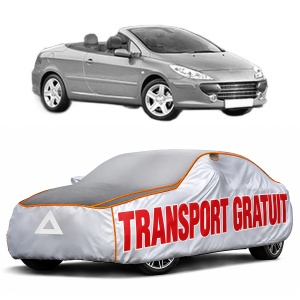 Husa Prelata Antigrindina Auto PEUGEOT 307 CC (3B) din 2003-2009, Protectie auto contra intemperiilor la grindina, Waterproof, 4x Stickere auto PEUGEOT