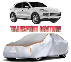 Husa Prelata Antigrindina Auto PORSCHE CAYENNE (9YA) din 2017-2023, Protectie auto contra intemperiilor la grindina, Waterproof, 4x Stickere auto PORSCHE