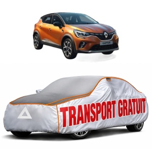 Husa Prelata Antigrindina Auto RENAULT CAPTUR II (HF_) din 2020-2022, Protectie auto contra intemperiilor la grindina, Waterproof, 4x Stickere auto RENAULT