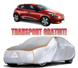 Husa Prelata Antigrindina Auto RENAULT CLIO IV Grandtour (KH_) din 2012-2021, Protectie auto contra intemperiilor la grindina, Waterproof, 4x Stickere auto RENAULT