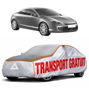 Husa Prelata Antigrindina Auto RENAULT LAGUNA Coupe (DT0/1) din 2008-2015, Protectie auto contra intemperiilor la grindina, Waterproof, 4x Stickere auto RENAULT