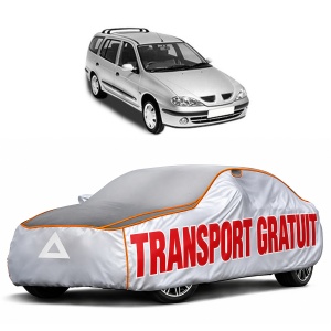 Husa Prelata Antigrindina Auto RENAULT MEGANE I Grandtour (KA0/1_) din 1999-2003, Protectie auto contra intemperiilor la grindina, Waterproof, 4x Stickere auto RENAULT