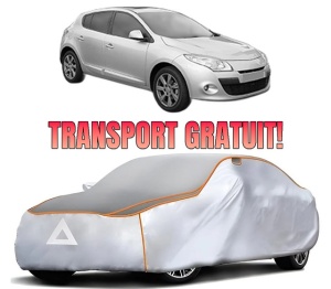 Husa Prelata Antigrindina Auto RENAULT MEGANE III Hatchback Van (BZ_) din 2008-2015, Protectie auto contra intemperiilor la grindina, Waterproof, 4x Stickere auto RENAULT