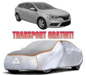 Husa Prelata Antigrindina Auto RENAULT MEGANE IV Grandtour (K9A/M/N_) din 2016-2021, Protectie auto contra intemperiilor la grindina, Waterproof, 4x Stickere auto RENAULT