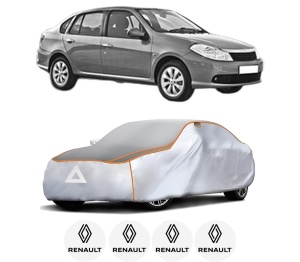 Husa Prelata Antigrindina Auto RENAULT THALIA II (LU_) din 2008-2014, Protectie auto contra intemperiilor la grindina, Waterproof, 4x Stickere auto RENAULT - Img 2