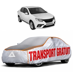 Husa Prelata Antigrindina Auto RENAULT THALIA III (L8_) din 2013-2019, Protectie auto contra intemperiilor la grindina, Waterproof, 4x Stickere auto RENAULT