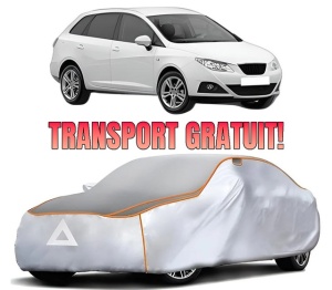 Husa Prelata Antigrindina Auto SEAT IBIZA IV ST (6J8, 6P8) din 2010-2016, Protectie auto contra intemperiilor la grindina, Waterproof, 4x Stickere auto SEAT