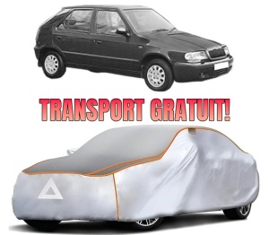 Husa Prelata Antigrindina Auto SKODA FELICIA II (6U1) din 1998-2001, Protectie auto contra intemperiilor la grindina, Waterproof, 4x Stickere auto SKODA