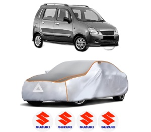 Husa Prelata Antigrindina Auto SUZUKI WAGON R+ (MA) din 2000-2008, Protectie auto contra intemperiilor la grindina, Waterproof, 4x Stickere auto SUZUKI - Img 2