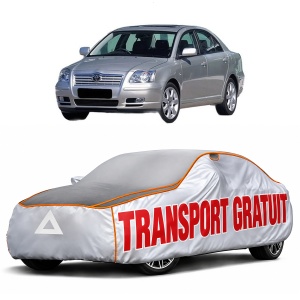 Husa Prelata Antigrindina Auto TOYOTA AVENSIS Saloon (_T25_) din 2003-2008, Protectie auto contra intemperiilor la grindina, Waterproof, 4x Stickere auto TOYOTA