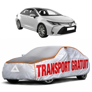 Husa Prelata Antigrindina Auto TOYOTA COROLLA Hatchback (_E21_, _EA1_, _EH1_) din 2018-2023, Protectie auto contra intemperiilor la grindina, Waterproof, 4x Stickere auto TOYOTA
