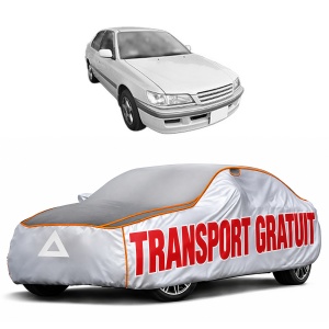 Husa Prelata Antigrindina Auto TOYOTA CORONA Saloon (_T21_) din 1996-2001, Protectie auto contra intemperiilor la grindina, Waterproof, 4x Stickere auto TOYOTA