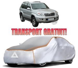 Husa Prelata Antigrindina Auto TOYOTA LAND CRUISER PRADO (_J12_) din 2002-2010, Protectie auto contra intemperiilor la grindina, Waterproof, 4x Stickere auto TOYOTA