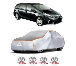 Husa Prelata Antigrindina Auto TOYOTA PRIUS PLUS VAN (_W4_) din 2014, Protectie auto contra intemperiilor la grindina, Waterproof, 4x Stickere auto TOYOTA - Img 2